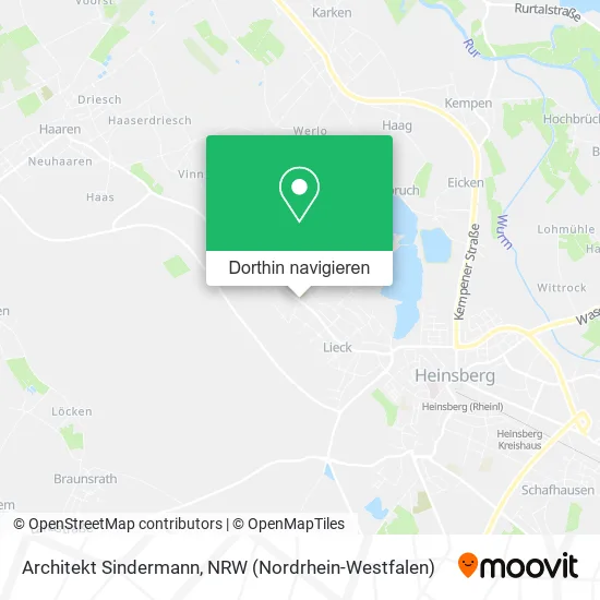 Architekt Sindermann Karte