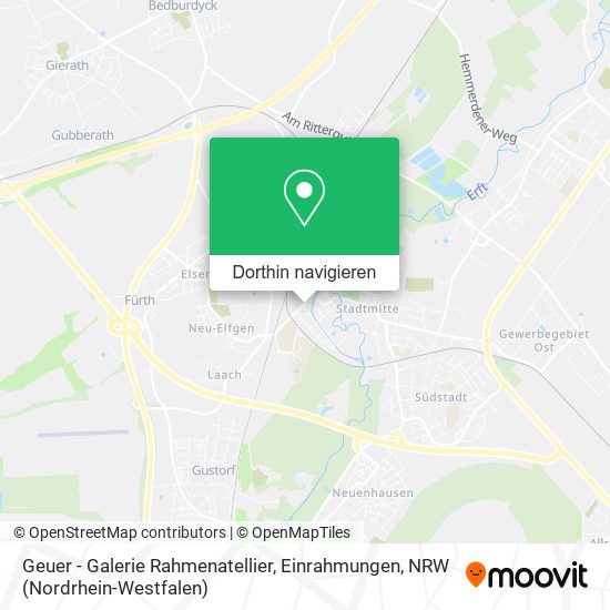 Geuer - Galerie Rahmenatellier, Einrahmungen Karte