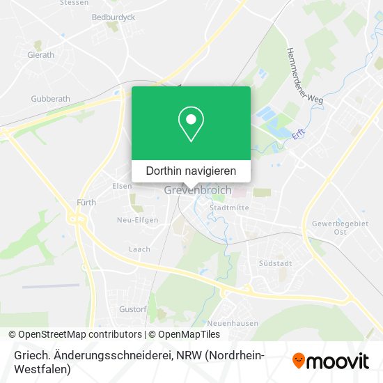 Griech. Änderungsschneiderei Karte