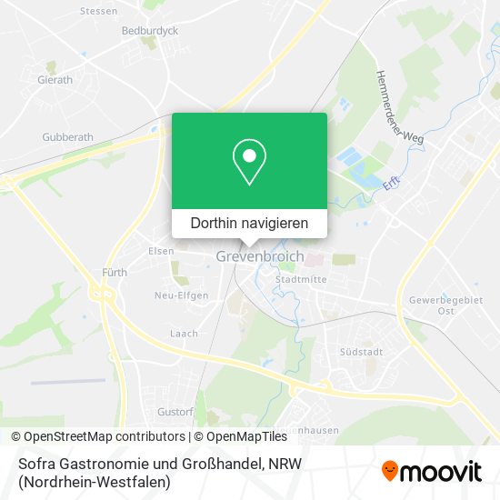 Sofra Gastronomie und Großhandel Karte