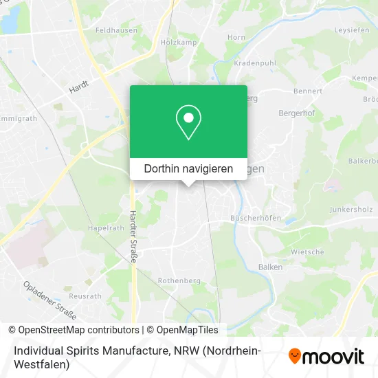 Individual Spirits Manufacture Karte