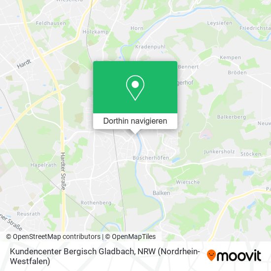 Kundencenter Bergisch Gladbach Karte