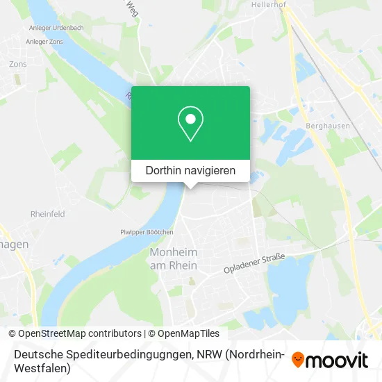 Deutsche Spediteurbedingugngen Karte