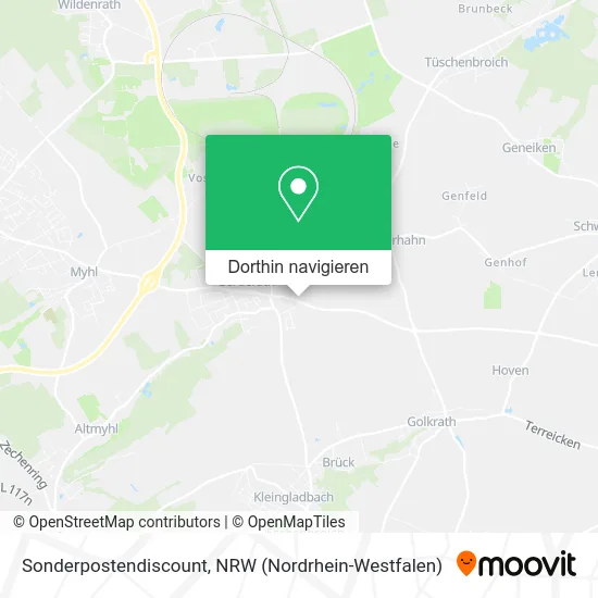 Sonderpostendiscount Karte