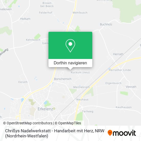 Chrißys Nadelwerkstatt - Handarbeit mit Herz Karte