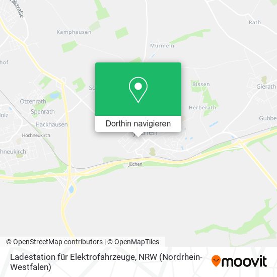 Ladestation für Elektrofahrzeuge Karte