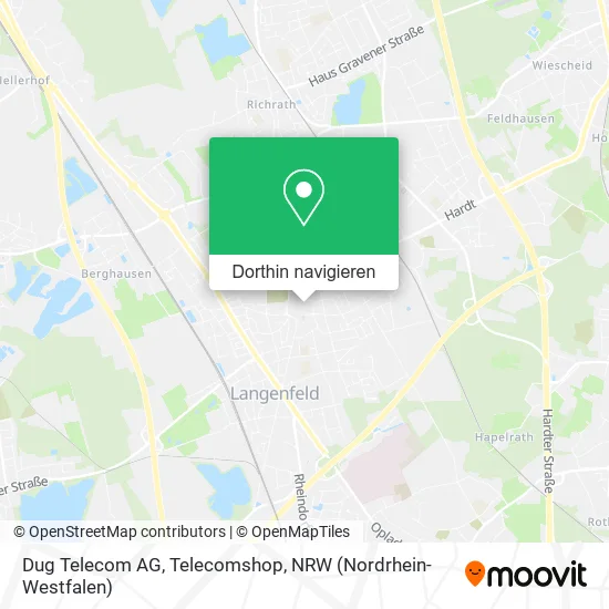 Dug Telecom AG, Telecomshop Karte