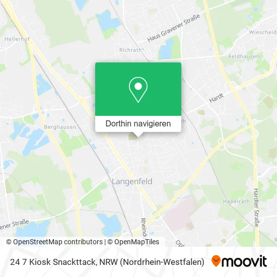 24 7 Kiosk Snackttack Karte