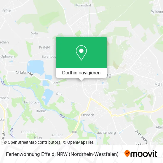 Ferienwohnung Effeld Karte