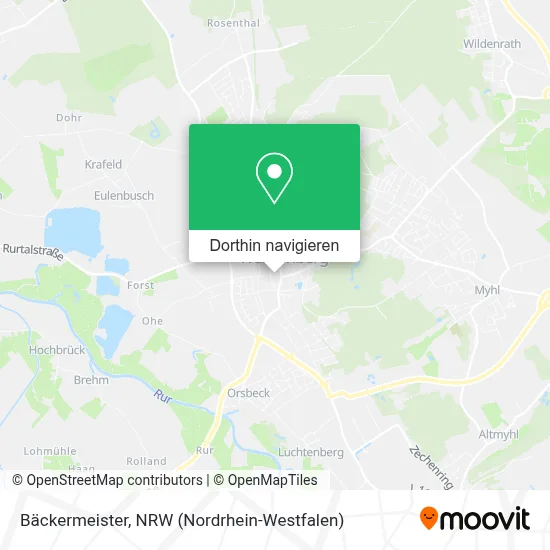 Bäckermeister Karte