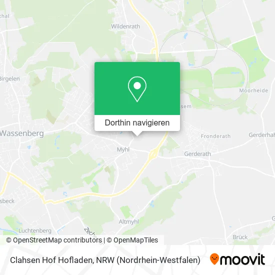 Clahsen Hof Hofladen Karte