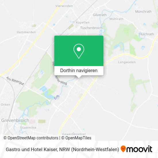 Gastro und Hotel Kaiser Karte