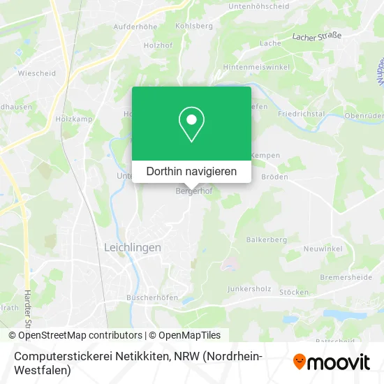 Computerstickerei Netikkiten Karte
