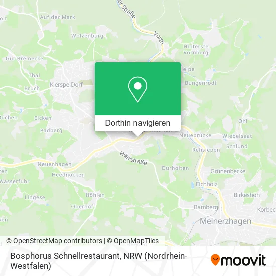 Bosphorus Schnellrestaurant Karte