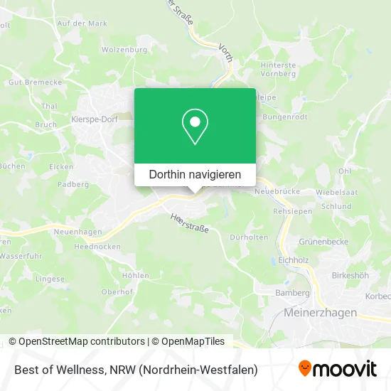 Best of Wellness Karte