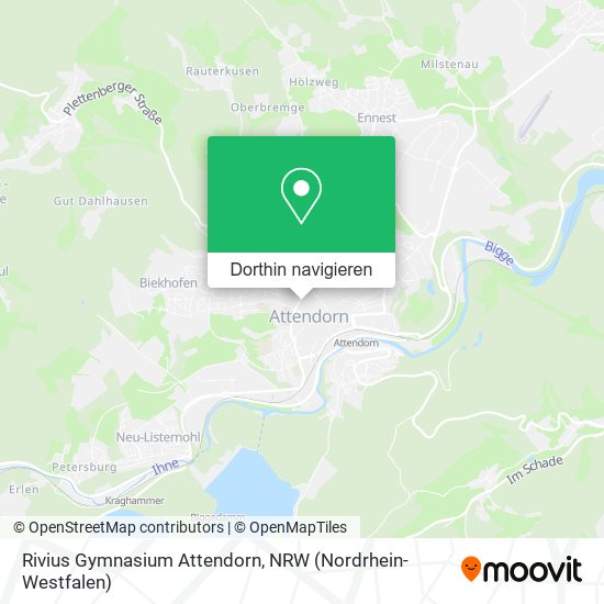 Rivius Gymnasium Attendorn Karte