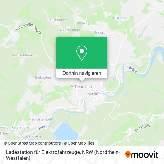 Ladestation für Elektrofahrzeuge Karte