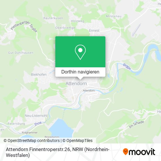 Attendorn Finnentroperstr.26 Karte