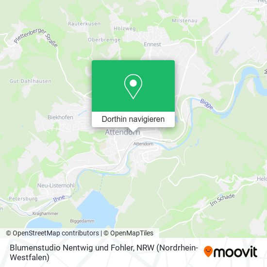 Blumenstudio Nentwig und Fohler Karte