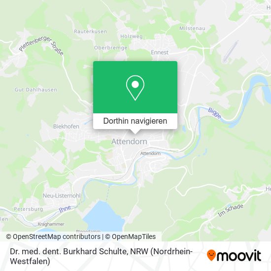 Dr. med. dent. Burkhard Schulte Karte