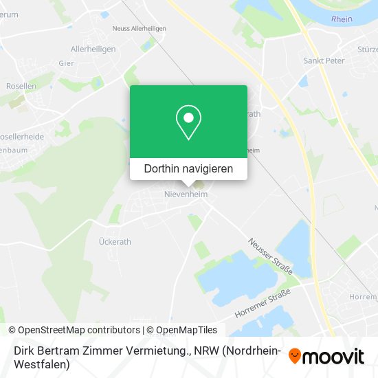 Dirk Bertram Zimmer Vermietung. Karte