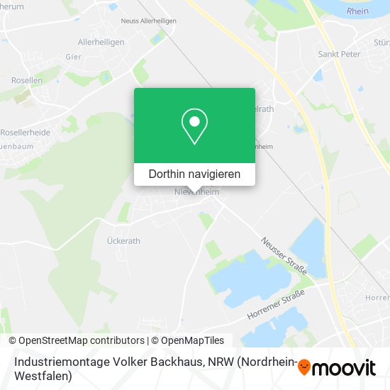 Industriemontage Volker Backhaus Karte