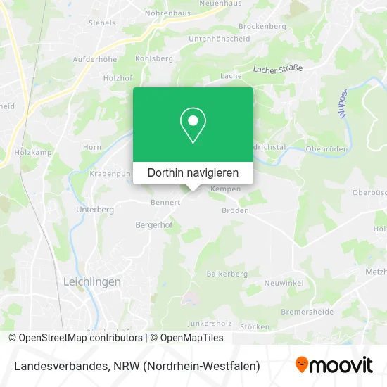 Landesverbandes Karte