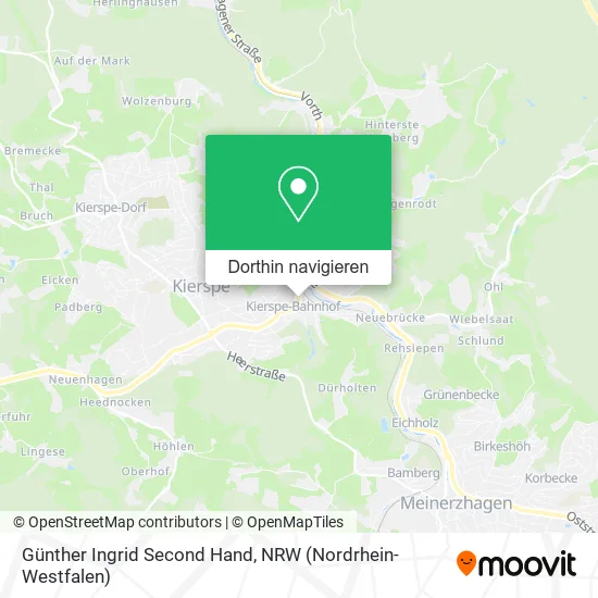 Günther Ingrid Second Hand Karte