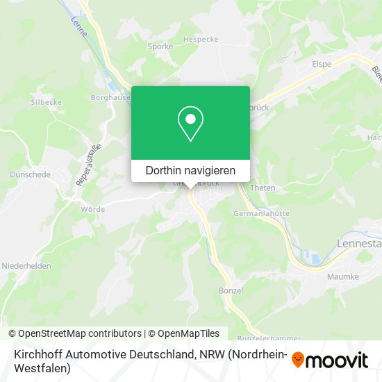 Kirchhoff Automotive Deutschland Karte