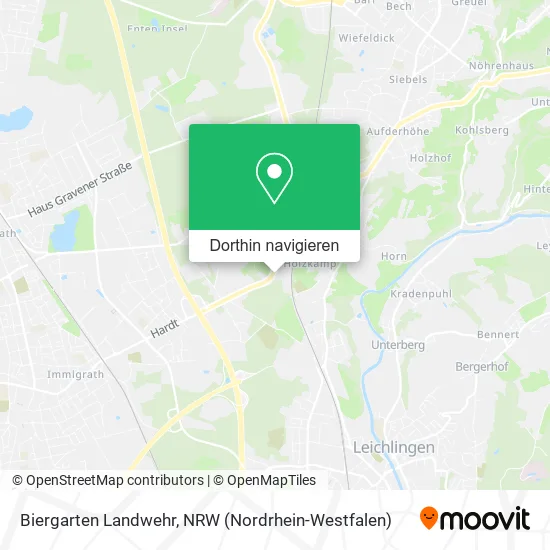 Biergarten Landwehr Karte