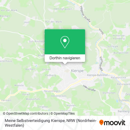 Meine Selbstverteidigung Kierspe Karte