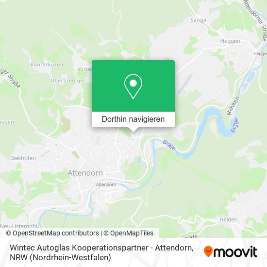 Wintec Autoglas Kooperationspartner - Attendorn Karte