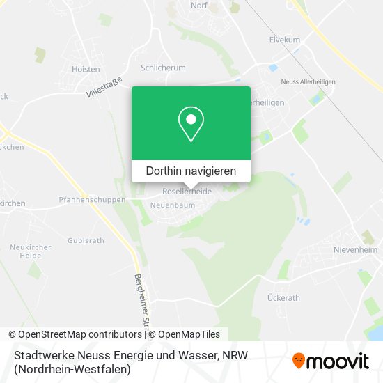 Stadtwerke Neuss Energie und Wasser Karte