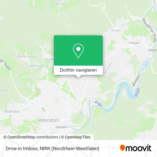 Drive-in Imbiss Karte