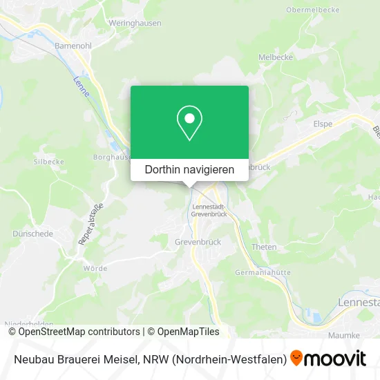 Neubau Brauerei Meisel Karte