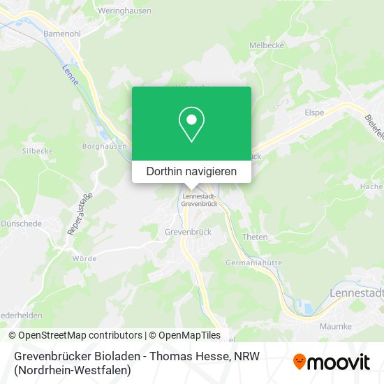 Grevenbrücker Bioladen - Thomas Hesse Karte