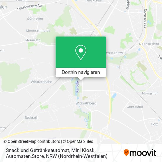 Snack und Getränkeautomat, Mini Kiosk, Automaten.Store Karte