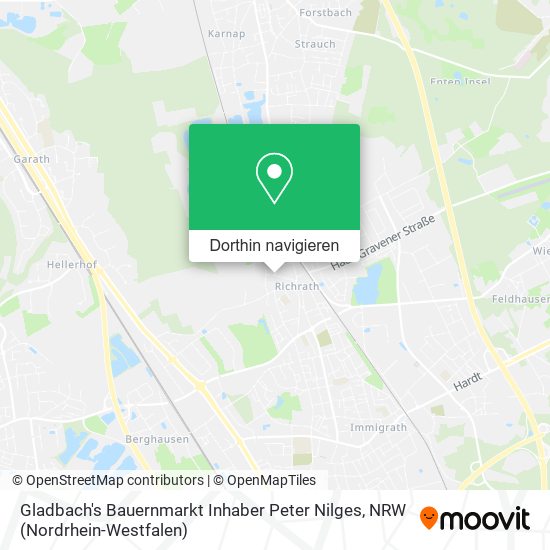 Gladbach's Bauernmarkt Inhaber Peter Nilges Karte