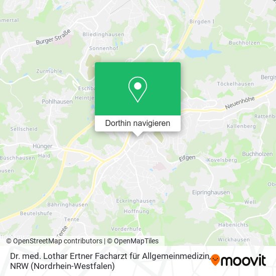Dr. med. Lothar Ertner Facharzt für Allgemeinmedizin Karte