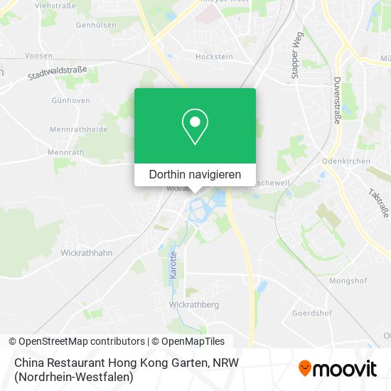 China Restaurant Hong Kong Garten Karte