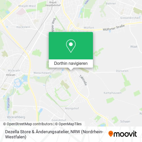Dezella Store & Änderungsatelier Karte