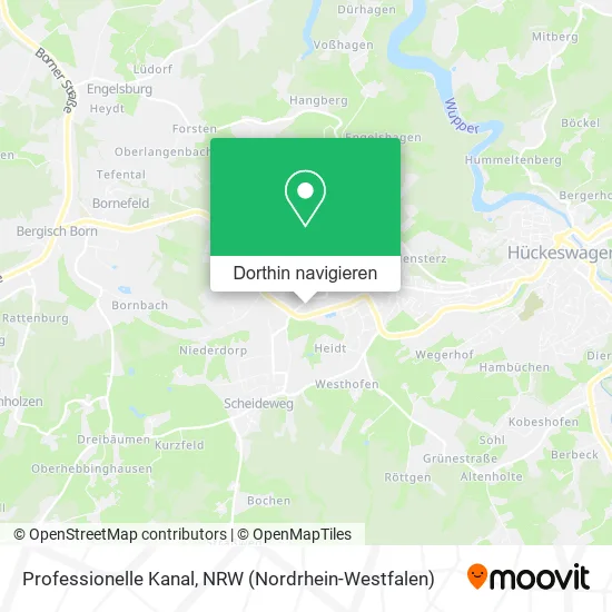 Professionelle Kanal Karte