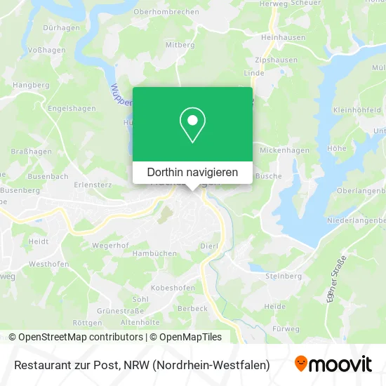 Restaurant zur Post Karte