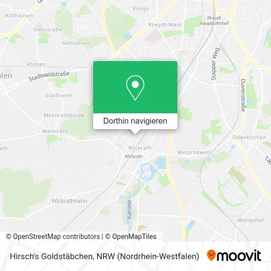 Hirsch's Goldstäbchen Karte