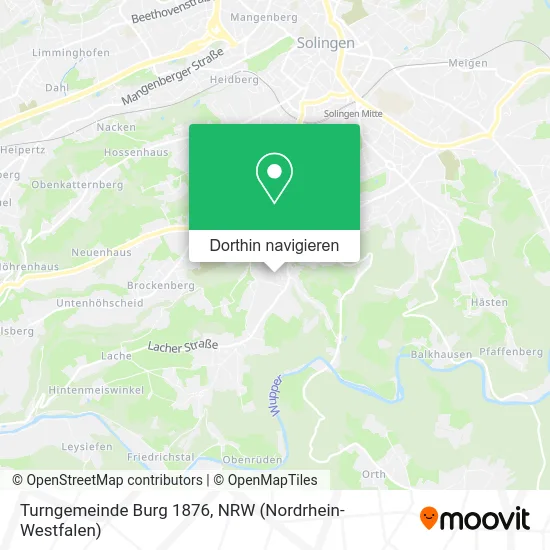 Turngemeinde Burg 1876 Karte