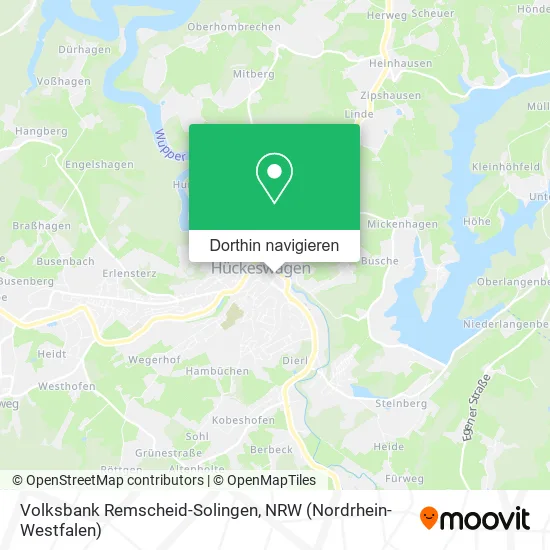 Volksbank Remscheid-Solingen Karte