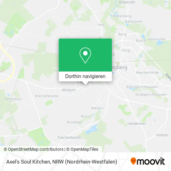 Axel's Soul Kitchen Karte