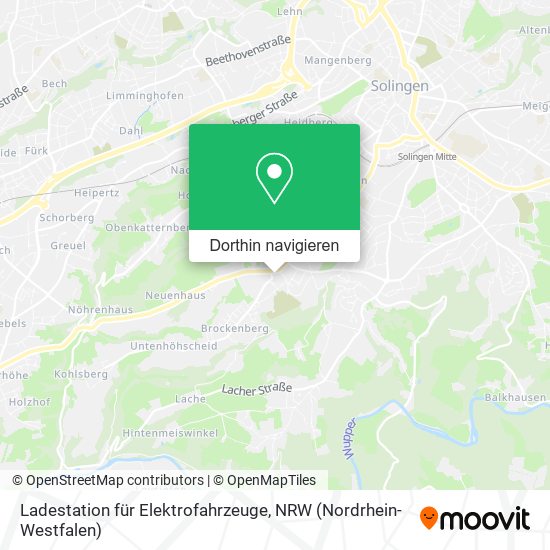 Ladestation für Elektrofahrzeuge Karte
