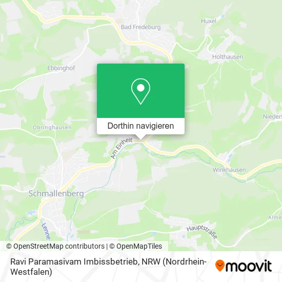 Ravi Paramasivam Imbissbetrieb Karte