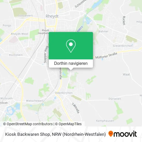 Kiosk Backwaren Shop Karte